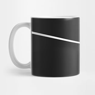 White bird on black Mug